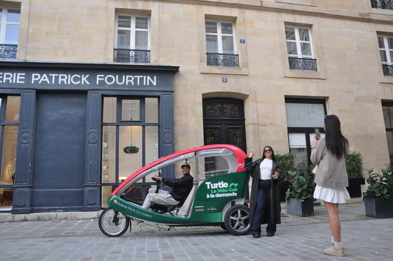 Paris: 2 hours Emily Tour in a Private Rickshaw bike - The audio guide: how you’ll actually understand the places
