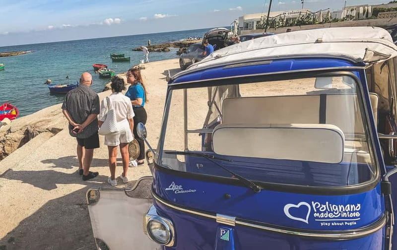 Polignano a Mare: Coast to Coast TukTuk Tour - Tuk tuk coastal ride: sea caves, grottoes, and cliff viewpoints