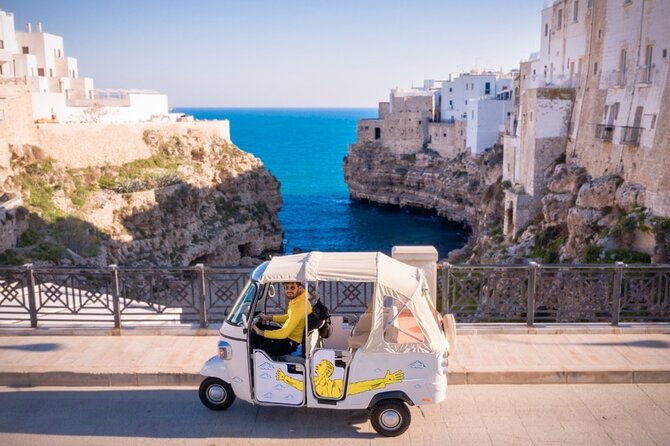 Polignano Coast with Private Tuk Tuk Tour and View of the Caves - Getting picked up in Bari, then dropped back
