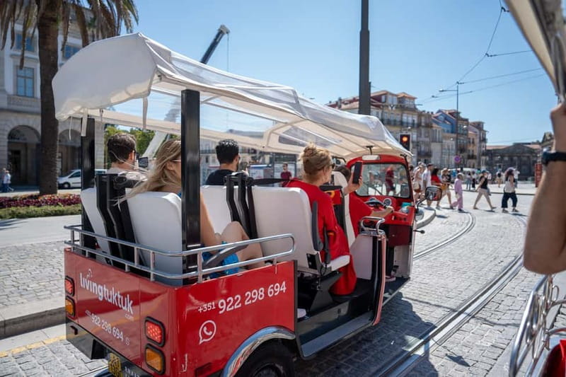 Porto Tuk-Tuk City Tour - Taipas Street to Miragaia and Ribeira: Douro River views from the edge