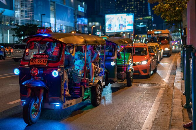 Private Bangkok Night City Tour by Tuk-Tuk with Thai Food - Wongwian Yai street snacks: where the night starts to taste like Bangkok