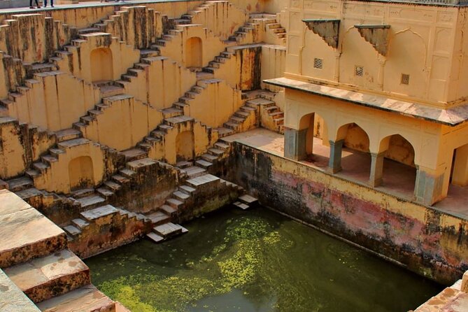 Private Full Day Jaipur Sightseeing Tour By Tuk Tuk - Panna Meena ka Kund: stepwell views and serious stairs