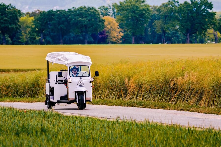 Private Highlights Top Places Tour Electric TukTuk 1h15 - Place du Bourg-de-Four and the Old Town squares: small stops, big atmosphere