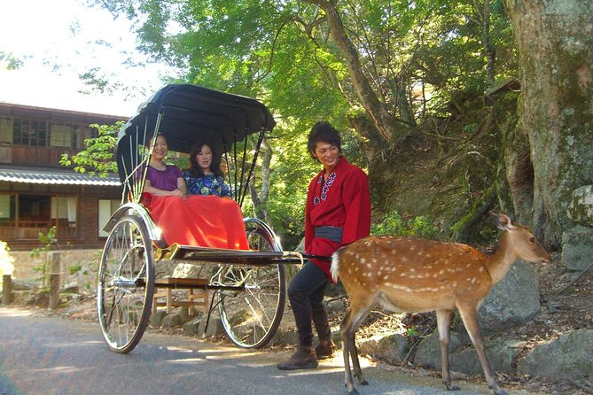 Private Miyajima Rickshaw Tour Including Itsukushima Shrine - Momiji-dani park at the foot of the mountain