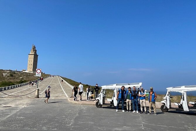 Private PREMIUM Tour EN Tuk tuk A Coruña - Port and City Vieja Walls: San Antón, the Control Tower, and Defense-Era A Coruña