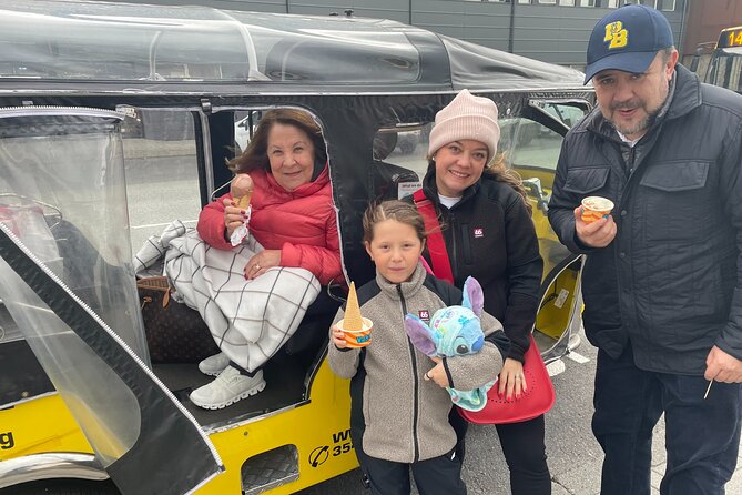 Private Reykjavík Tuk Tuk – City Highlights Tour - Harpa Concert Hall and the harbor approach