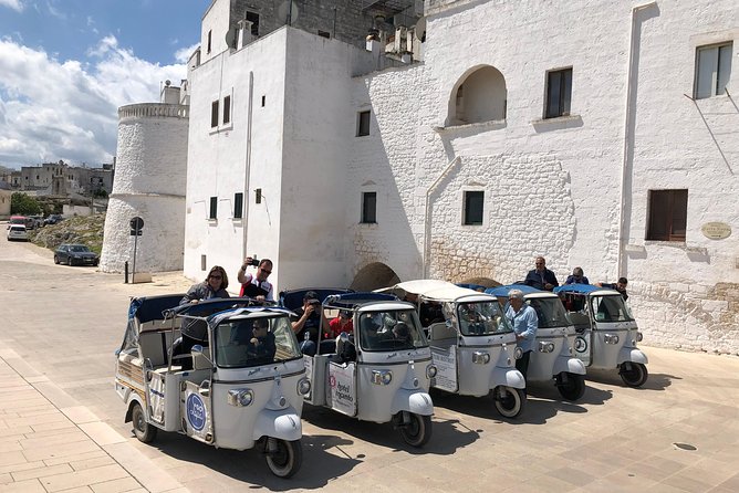 Private Tour of the Medieval Village of Ostuni by Tuk Tuk - Entering Ostuni’s medieval center by tuk-tuk
