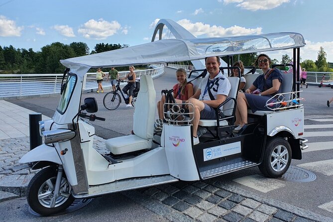 Private TukTuk guided Tour in Helsinki 2,5 hrs - Electric tuk-tuks, audio guidance, and why this format works