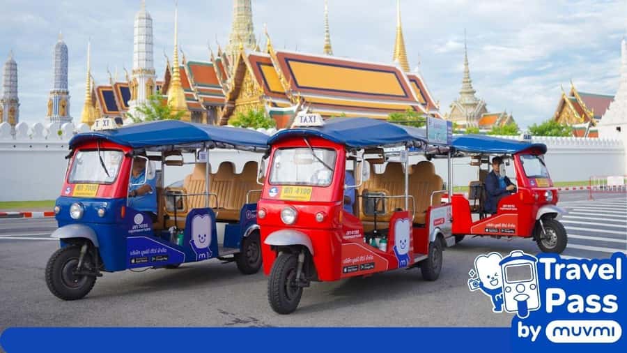 Rent private e-tuk tuk with driver in Bangkok - Stretching to 6 or 8 hours: more calm, fewer trade-offs