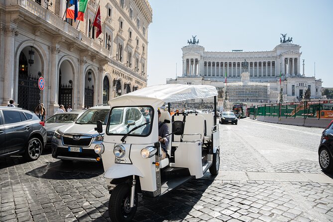 Rome Tuk-tuk Tour with Hotel Pickup and Prosecco - Why a Rome tuk-tuk is a smart way to see the city center fast