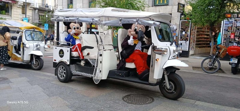 "See Madrid Differently: A Premium Private Tuk Tuk Ride" - Comfort, shade, safety, and zero-emissions driving