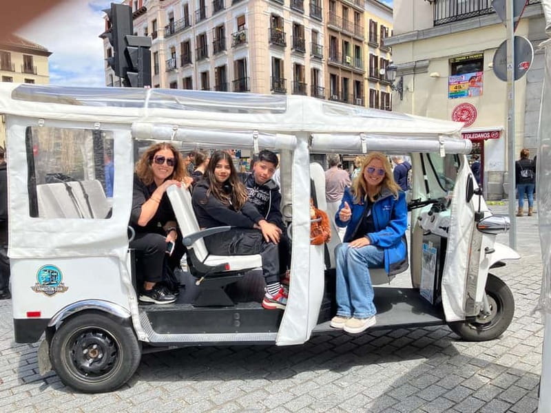 "See Madrid Differently: A Premium Private Tuk Tuk Ride" - Starting points in the center: choose what’s easiest