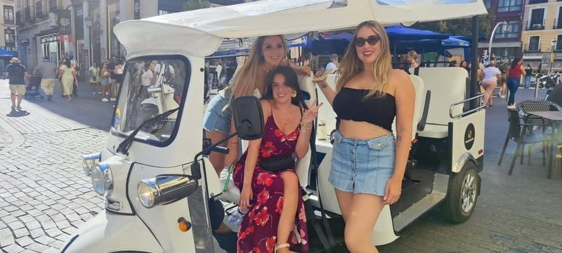 "See Madrid Differently: A Premium Private Tuk Tuk Ride" - Temples and terraces: Temple of Debod, Plaza de Cibeles, and Alcala Gate