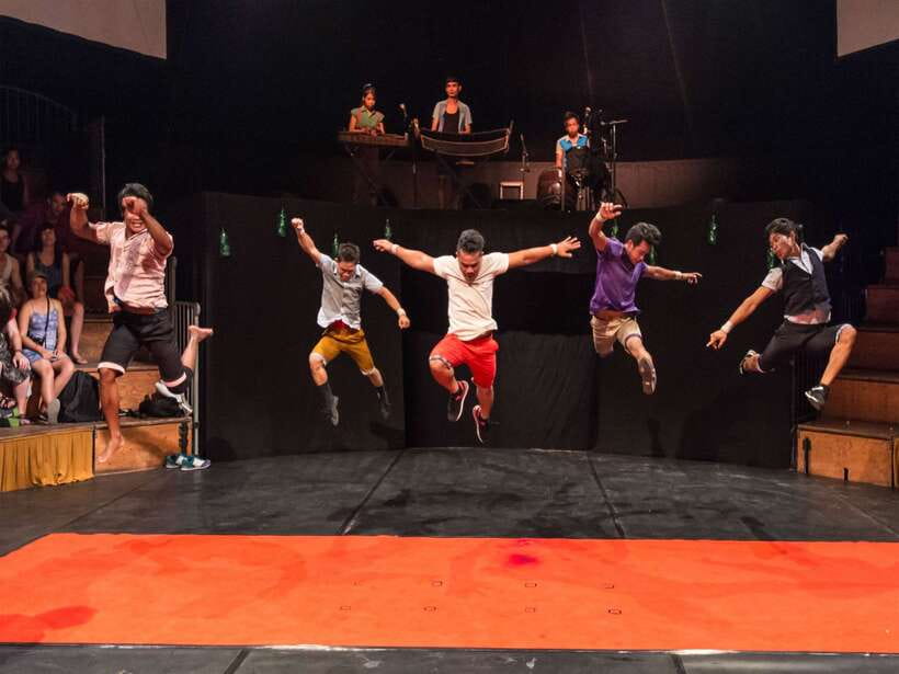 Siem Reap: Phare, Cambodian Circus with Tuk-Tuk Transfers - The venue experience: a quiet, lit “little forest” setup