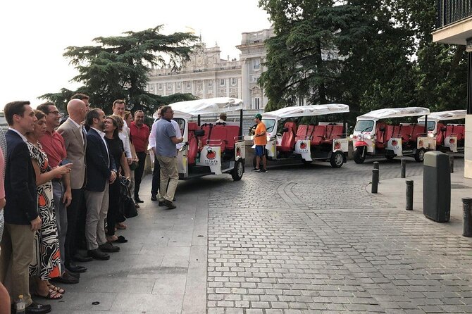 Tour Madrid in 2 hours! Electric Tuk - Fast, Fun, and Exclusive - Sabatini Gardens, Debod Temple, and a top-tier photo moment