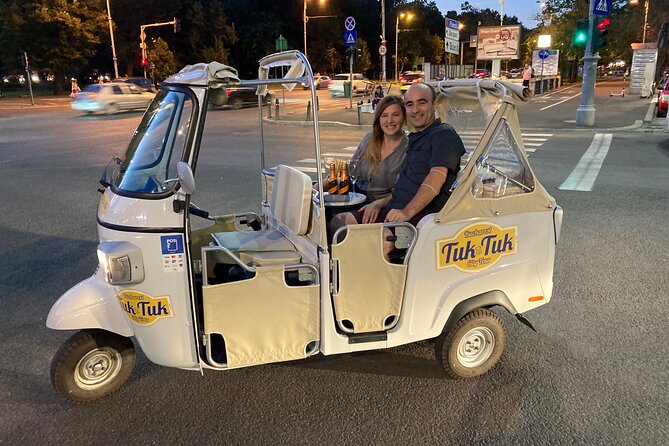 Tuk Tuk Bucharest Romantic Tour with miniBAR - miniBAR drinks and Romanian snacks: part of the fun
