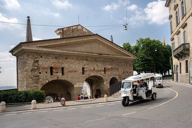 Tuk Tuk tour in Bergamo, Città Alta and the ancient Venetian walls - Belvedere della Funicolare and San Vigilio’s Biodiversity viewpoint