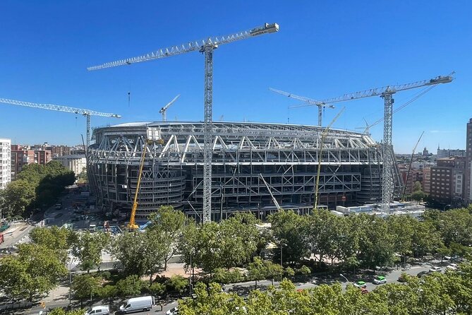 Tuk Tuk Tour Madrid 90 mins - Santiago Bernabéu and the Leaning Towers area: modern Madrid with character