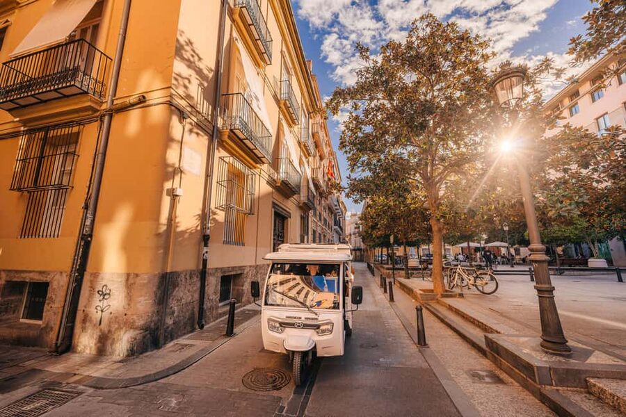 Valencia: 2-hour City Highlights Guided Tour by Tuk Tuk - Puerta del Mar and Puente de las Flores: gates and the city’s flow