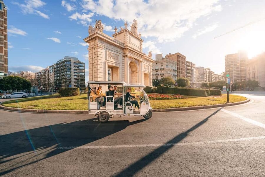 Valencia: 2-hour City Highlights Guided Tuk-Tuk Tour - Mestalla Stadium to La Marina de València: the city’s in-between zones