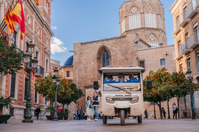 Valencia by Tuk Tuk i: Private tour 1 or 2 hours explore the city - Basilica, archaeology, and courts: the old center with layered meaning