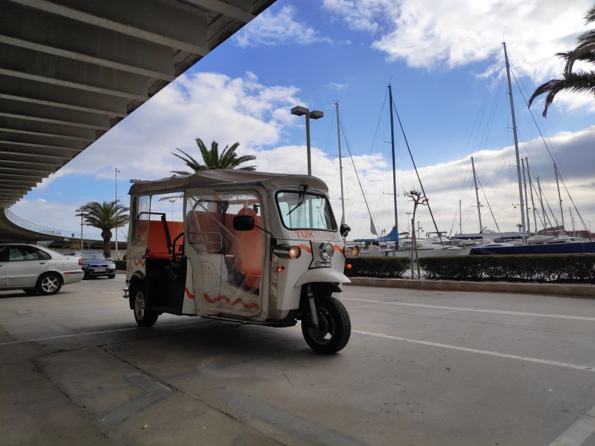 Valencia: Tuk Tuk Modern Tour - Juan Carlos I Royal Marina and Beach District Sea Views