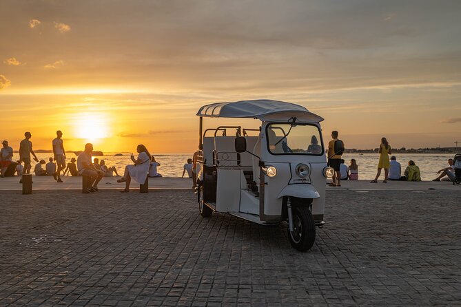 Zadar: Sunset Panorama Tour with Eco Tuk Tuk - Arbanasi to Kolovare Beach: scenic context before the sunset push